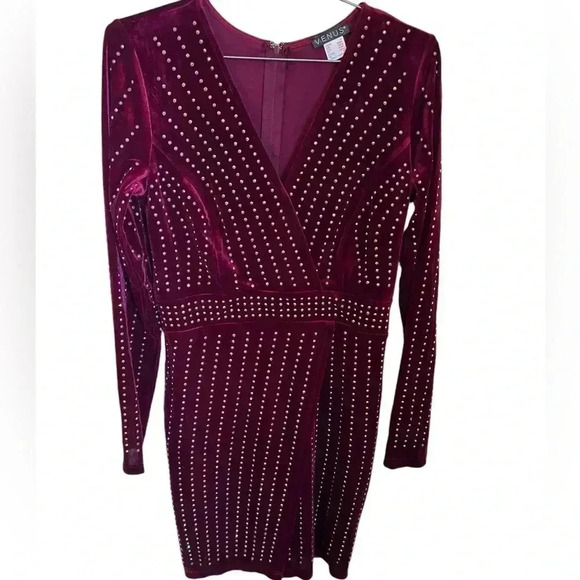 BRAND NEW - Velvet and sequin NEW YEARS party dress -Sz M - Picture 1 of 8